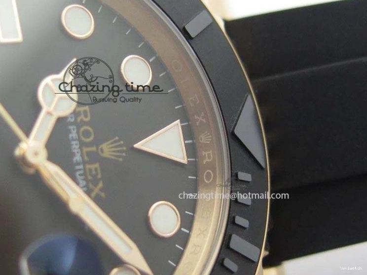 Strap Bezel Extra Strap) 116655 Black Rubber Edition (Free A2836 On 1:1 Noob Ceramic Best Black Yacht-Master 0323